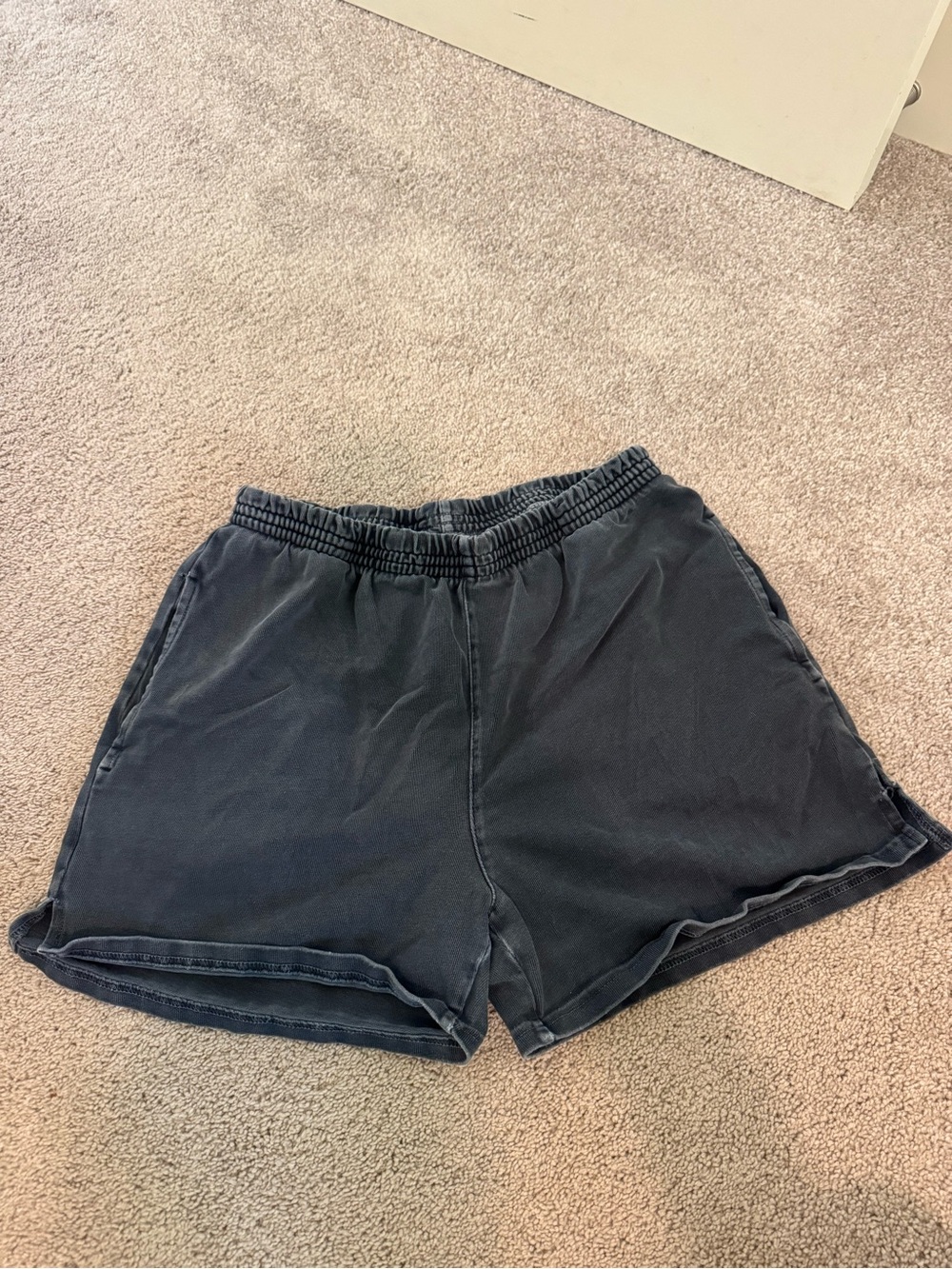 Brandy Melville Women's Black Elastic-Waist Brandy Melville Casual Shorts